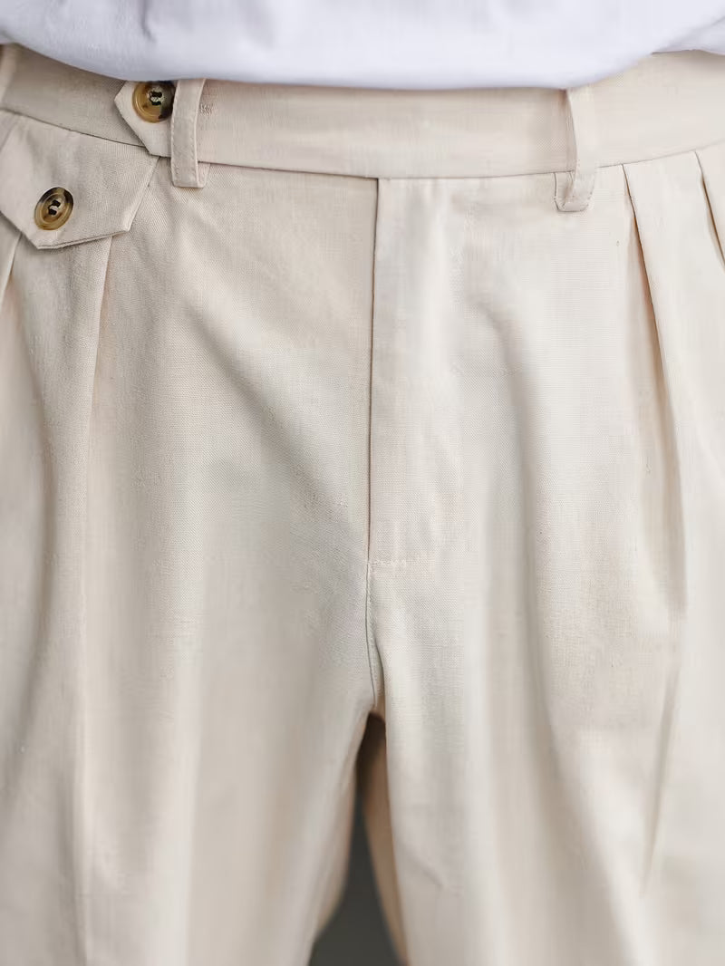 LIFT - Plisserte Bukser - Beige