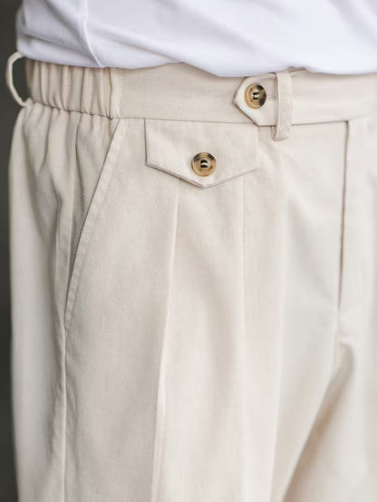 LIFT - Plisserte Bukser - Beige
